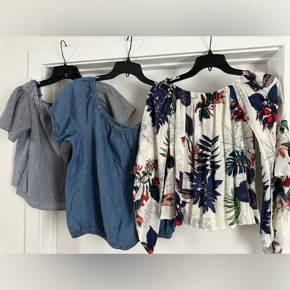 Bundle of 3 off the shoulder tops